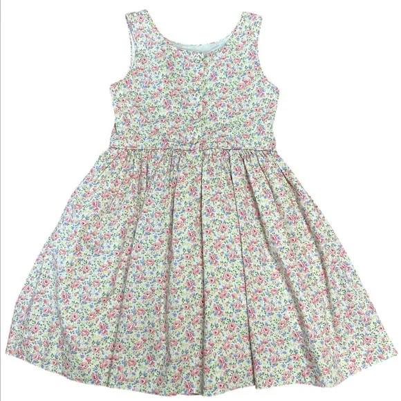 Polo Ralph Lauren Cotton Poplin Mini Floral Dress size:6 - Picture 2 of 5